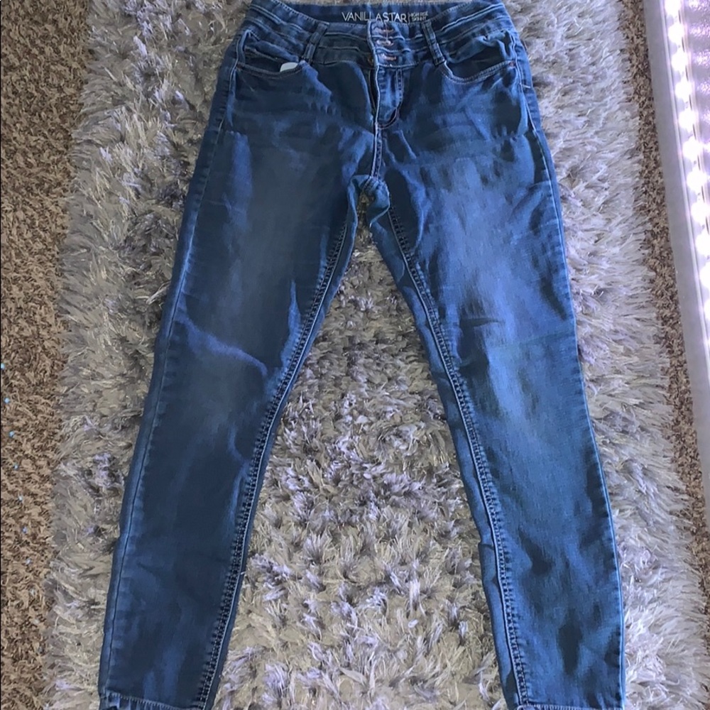 Womens High Rise Skinny Jeans